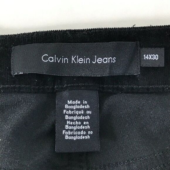 NEW Calvin Klein Jeans Ultimate Skinny Corduroy Pants Women's Plus 14 x 30 Black - Picture 11 of 13